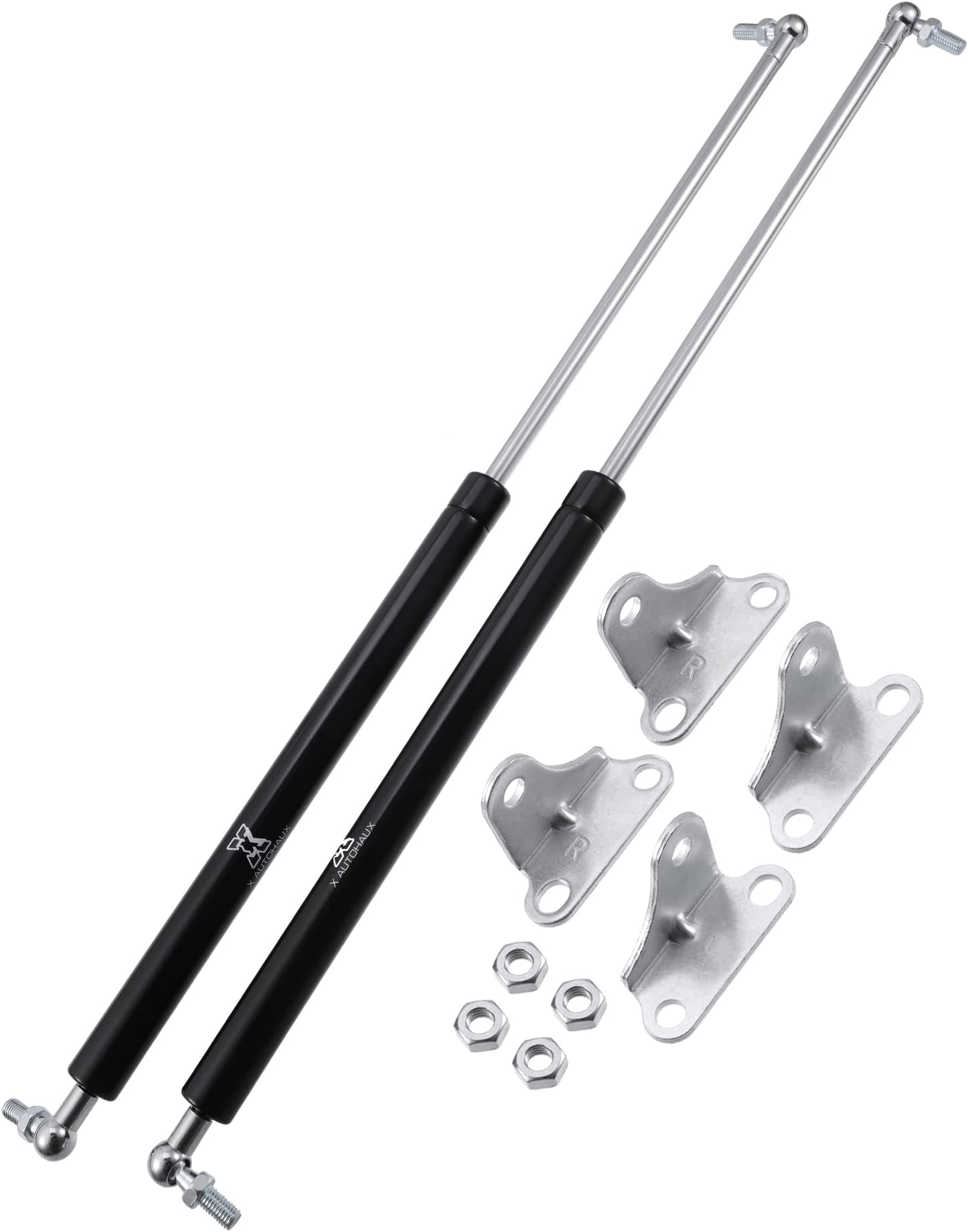 X AUTOHAUX 2Pcs 23inch 200lbs Universal Gas Struts Springs Lift Supports Shocks for