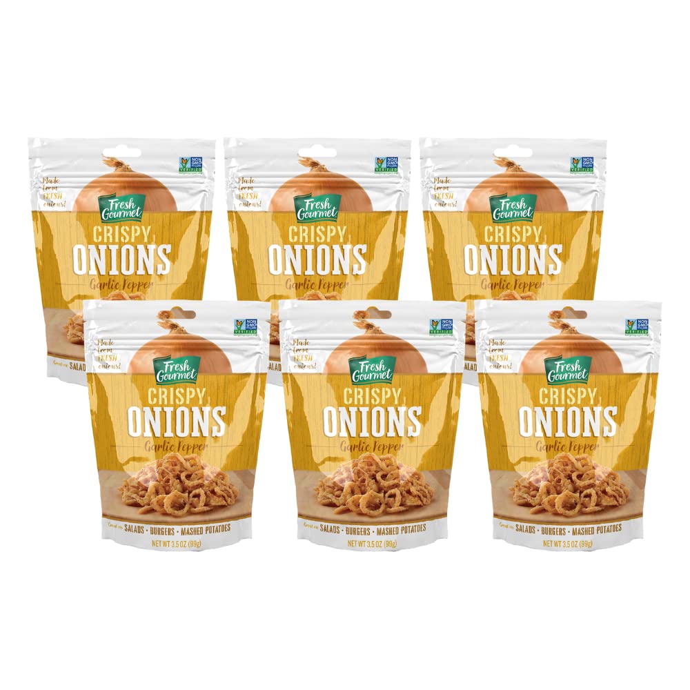 Fresh Gourmet Garlic Pepper Crispy Onions Low Carb