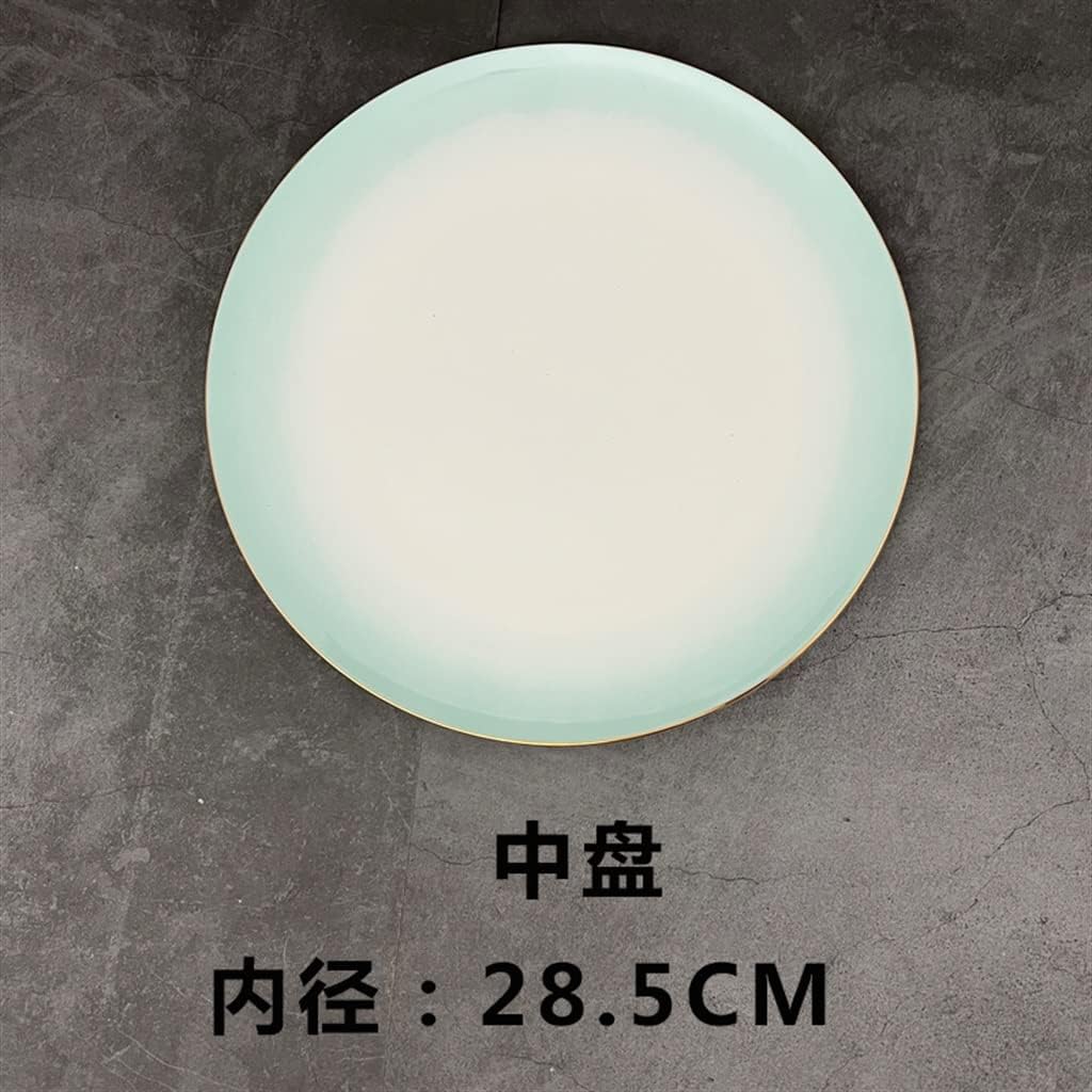 Gradient Color Cutlery Set Dinner Plate Placemat Combination Table Decoration