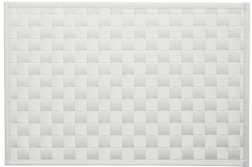 d-c-fix manteles individuales Savannah Bast Blanco - lavables antimanchas plastico PVC - tapetes para mesa salvamanteles bajoplatos mantelitos - 30 cm x 43 cm rectangular