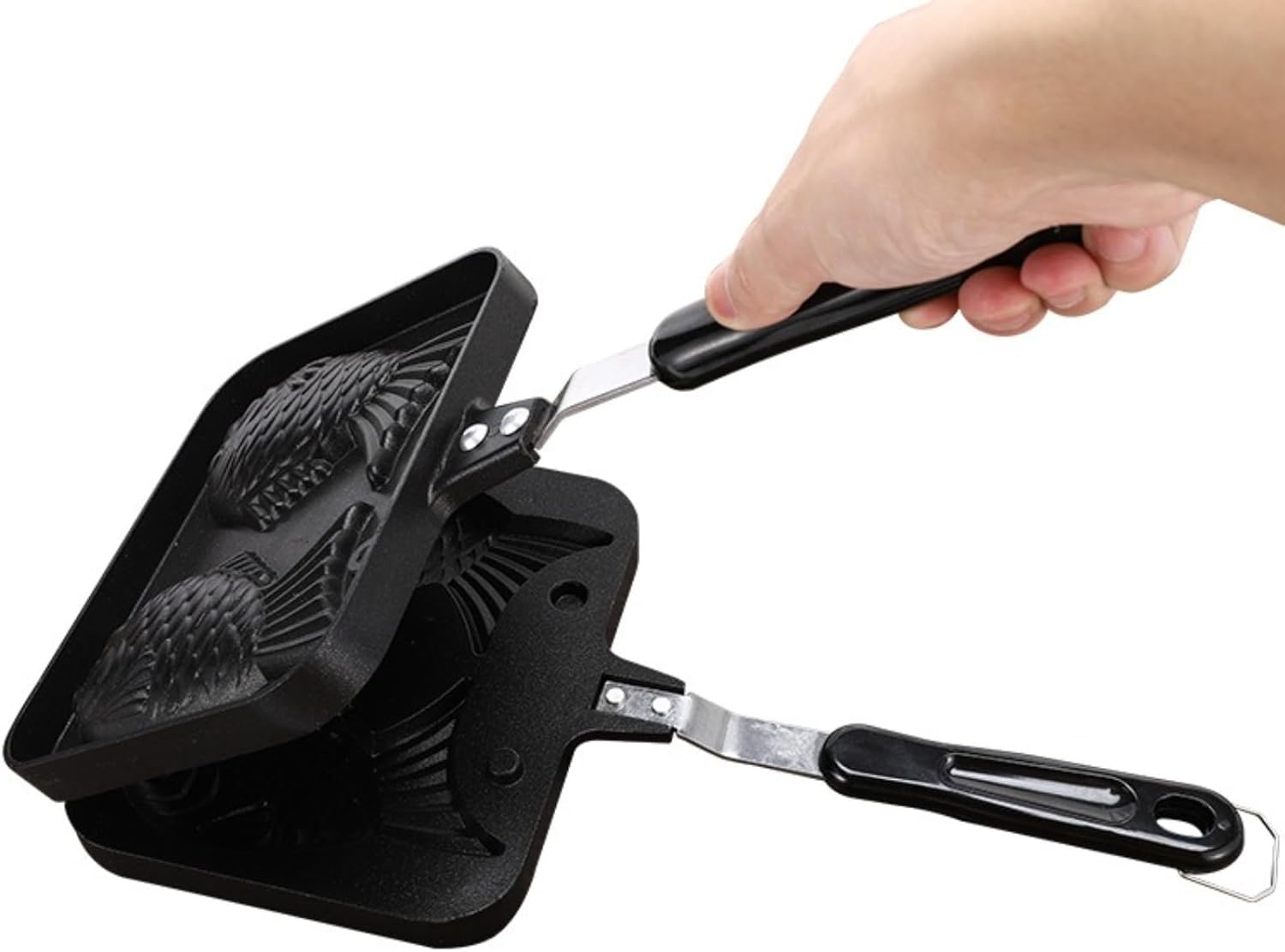 Steamed snapper mold, waffle frying pan, household open flame snapper barbecue plate.