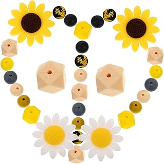 EXCEART 1 Set Silicone Bead Kit Necklace DIY Crafts Babyarts & Crafts Bracelet Silicone Beads 15mm Keychain Making Supplies Craft Making Loose Beads DIY Silicone Bead Craft Beads