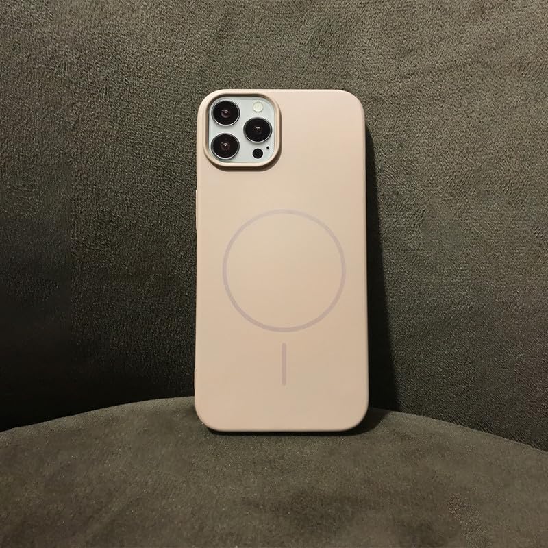 Image of ZR011 for iPhone 14 Pro Max Back Case Cover | Matte Slim Fit | Camera Protection | Shockproof Silicone Case - Brown