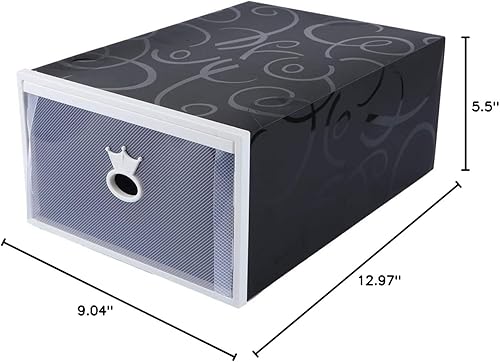 Miniatura 10 de Cabilock Organizador de cajones de gabinete, caja de almacenamiento de zapatos, zapatillas, caja de almacenamiento de zapatillas, estuche de