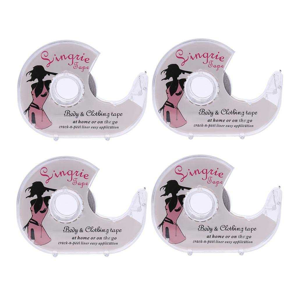nivaa 4x Double-Sided Lingerie Tape Adhesive For Clothes Dress Body Wedding Prom-picture-40