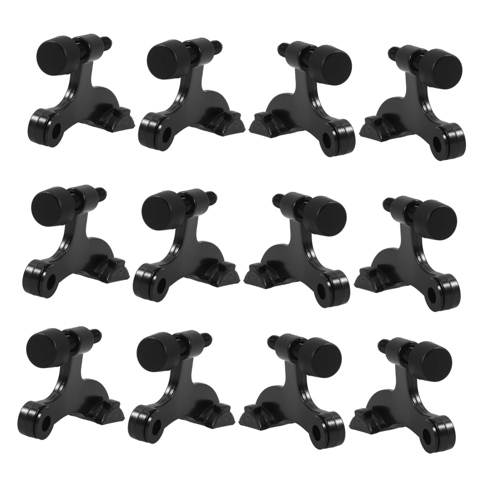 12 Piezas Tope de Puerta Ajustable, Engrosado con Revestimiento Antioxidante, de Aleación de Zinc Diseño Americano para Mayor Seguridad Hogar | Estilo Americano Engrosado, Recubrimiento Antioxidante, Aplicación Versátil para Montaje Superior