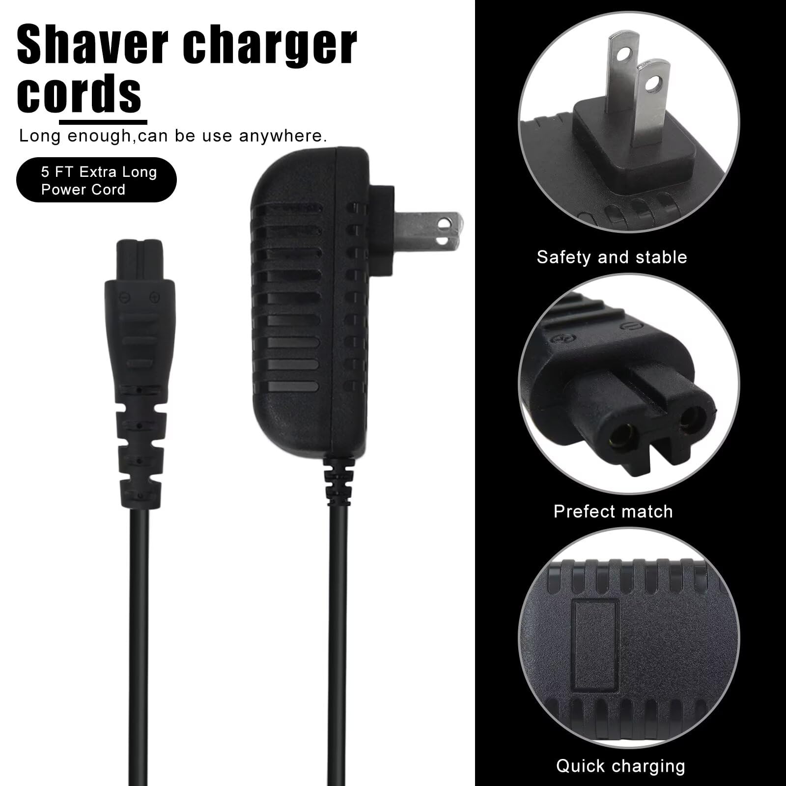 Amazon.com: Suifaqi Replacement Charger for Remington Shaver,5V 1A