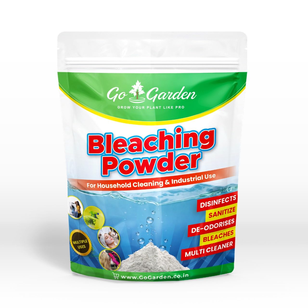 Go Garden Bleaching Powder for Bathroom 400 Grams | All-Purpose Cleaning Powder | Kitchen, Toilet, Floor, Overhead Tank Cleaner | Kills Fungus, Germs, & Bacteria 400 G (B0D5CPC84V) Amazon Price History, Amazon Price Tracker