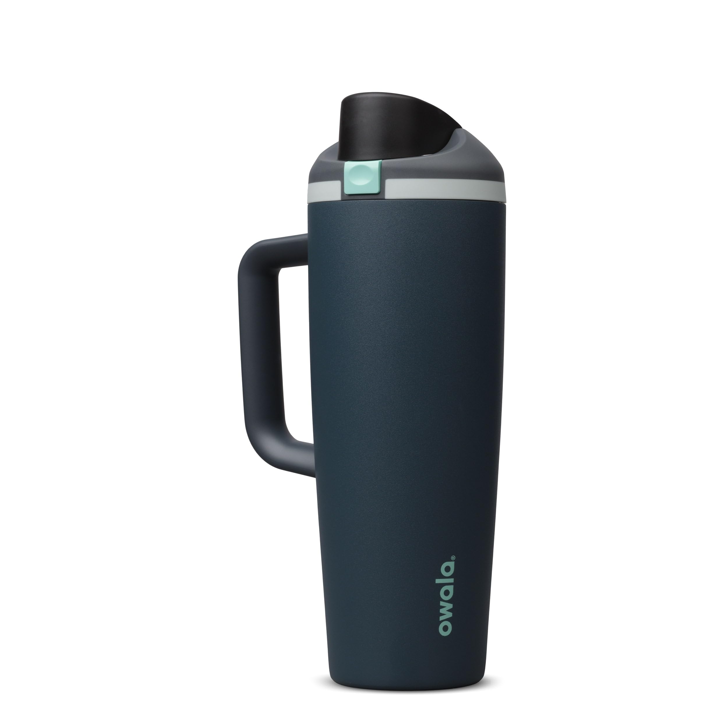 Owala FreeSip Tumbler Stainless Steel Water Bottle, 890ml, Foggy Tide
