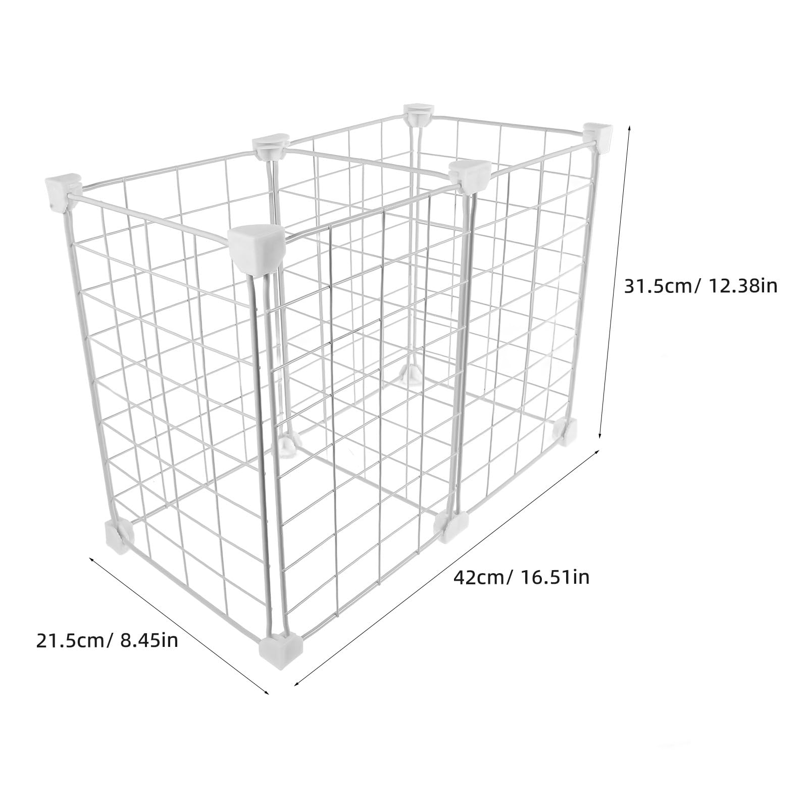 Contenedor Organizador Fácil de Instalar para Congelador Vertical de Hierro y Plástico Diseño en Rejilla para Crear Múltiples de Varios Estilos en Cocina y Varios Estilos