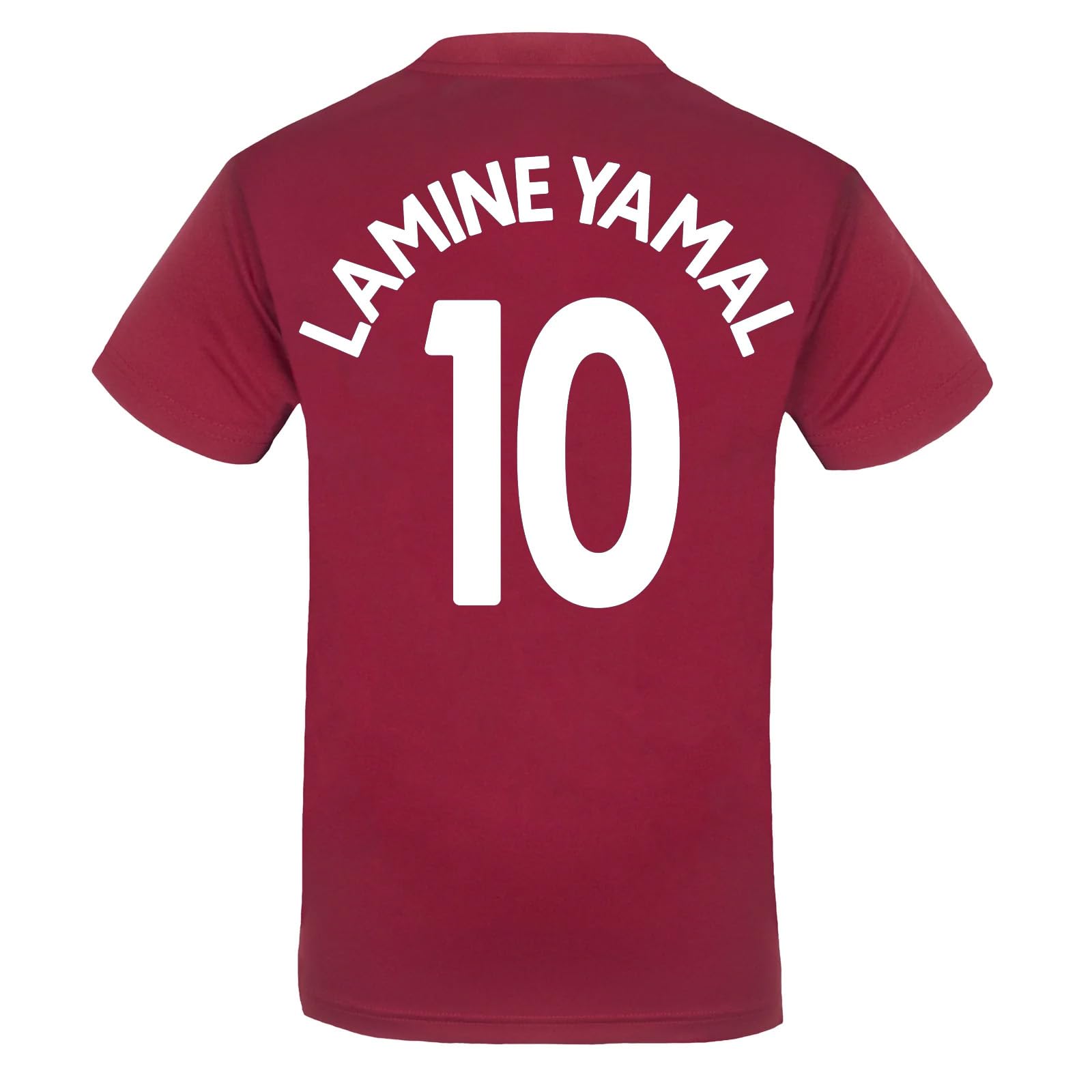 Fc Barcelona Men's Red Lamine Yamal Lamine Yamal 10 Poly T-Shirt Red Xxl