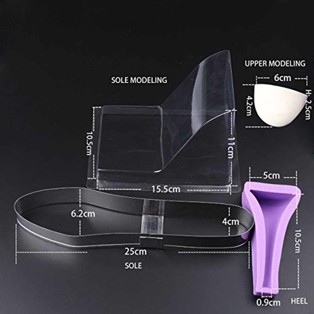 SK 3D Mold High-heeled Shoes Chocolate Decorating Silicone Gum Paste Baking Molds Large Size
