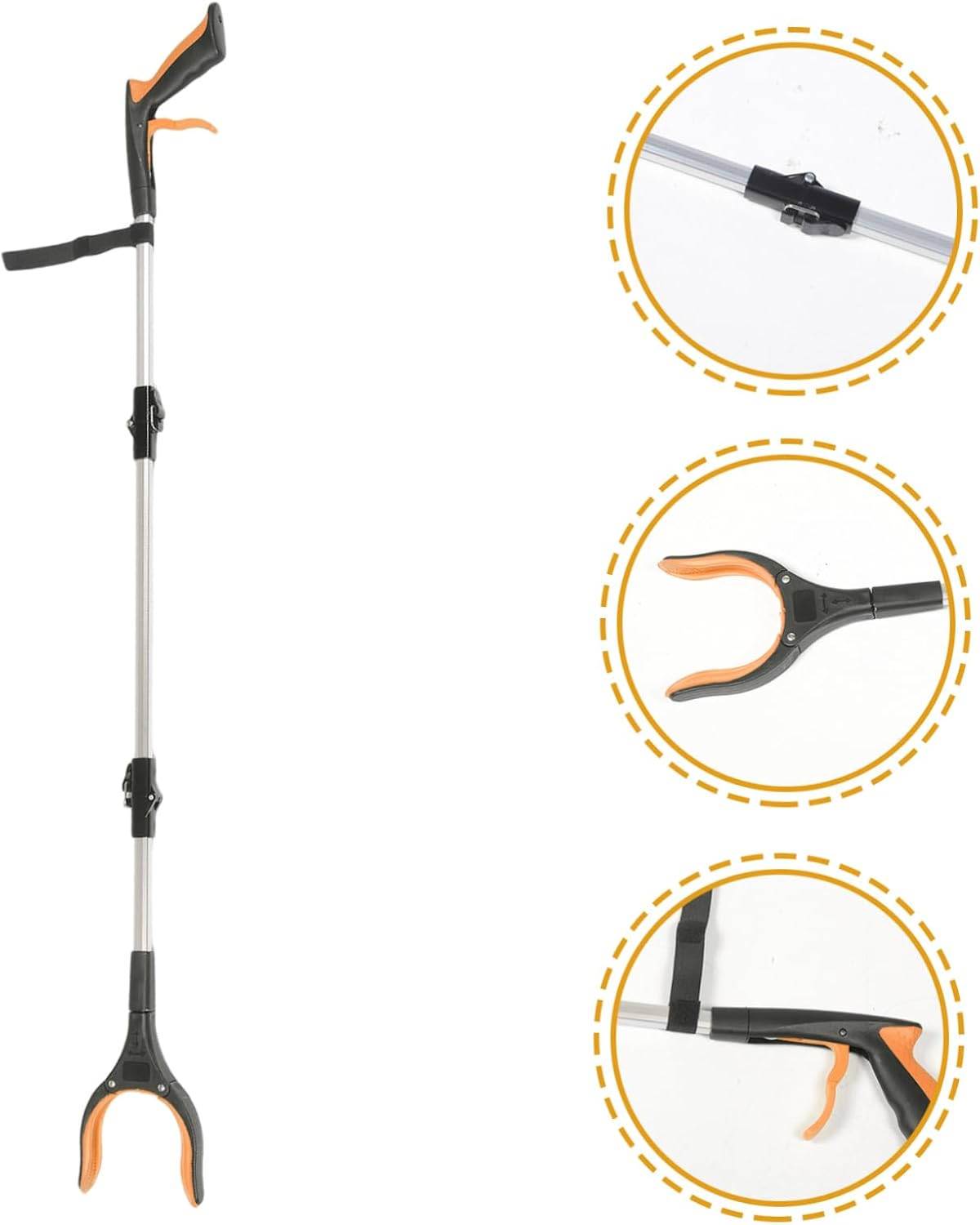 Strong Clamp Folding Trash Picker Home Litter Grab Tool for Elderly Reaching Tool Pickup Grabber