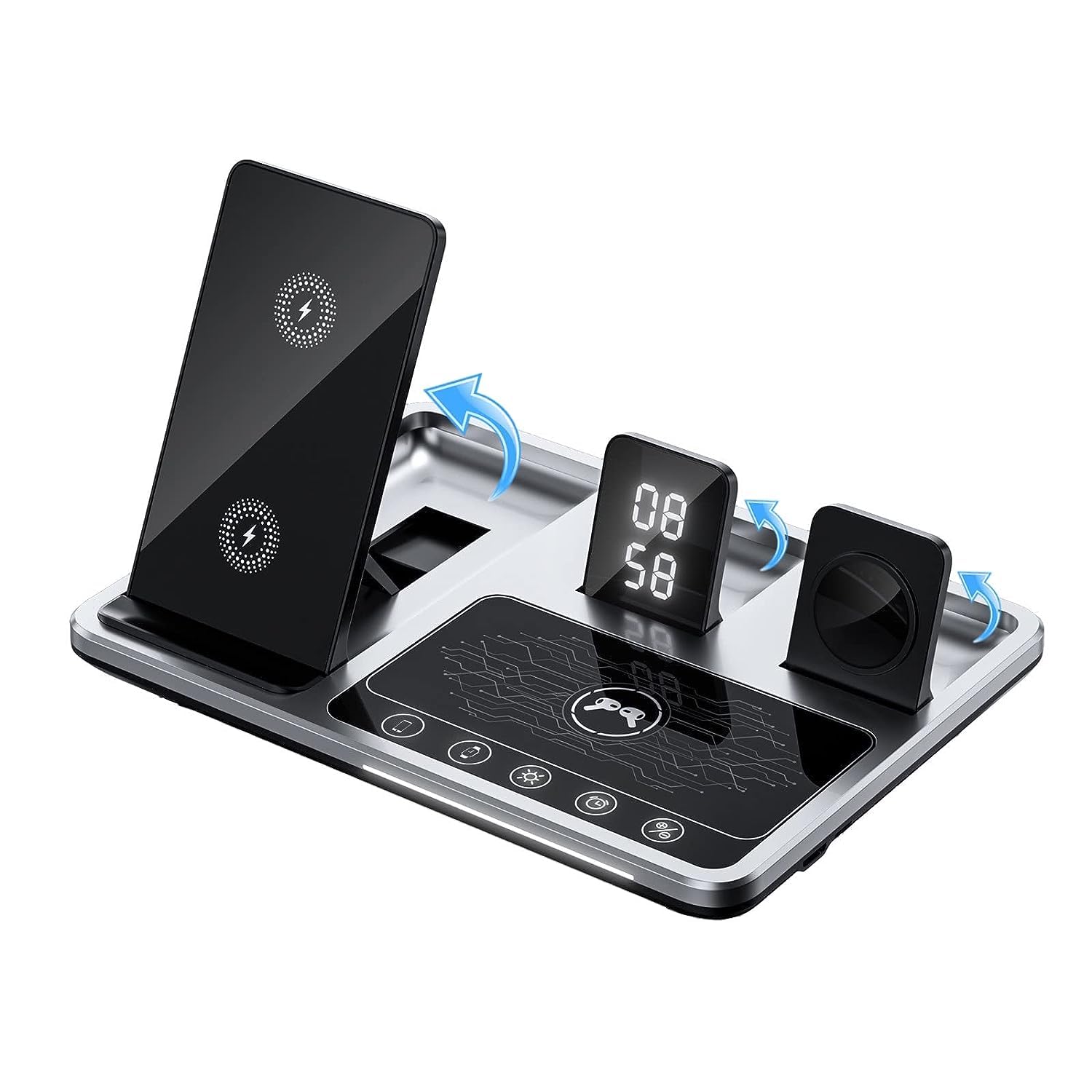 iCreator 15W 3in1 Fast Wireless Charger | Comes up with Digital Clock and Auto Touch Control | Compatible with iPhone, Air... - Review, Price and Buying Guide