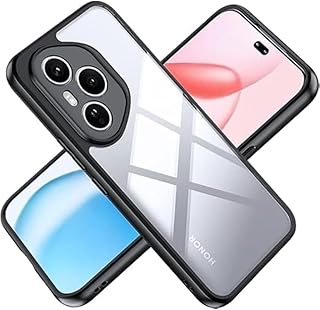 جراب حماية لموبايل هونر 400 برو من اس ال ستور، غطاء حماية رفيع ومرن من السيليكون + بولي كربونات اكريليك، جراب حماية خلفي مضاد للصدمات بتصميم هجين رفيع للغاية