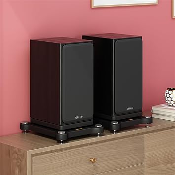 2Pcs Subwoofer Isolation Stand, Speaker Isolation Feet Platform, Audio Acoustic Isolation Platform Riser Stabilizer Base for Standard Speaker, 13x15in