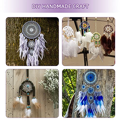 Hoedia 8Pcs Gold Macrame Dream Catcher Rings Metal Hoops Diy Floral Macrame Hoop For Wall Hanging Crafts 4 Size Wreath Ring For Wedding Wreath Decor #TOP6