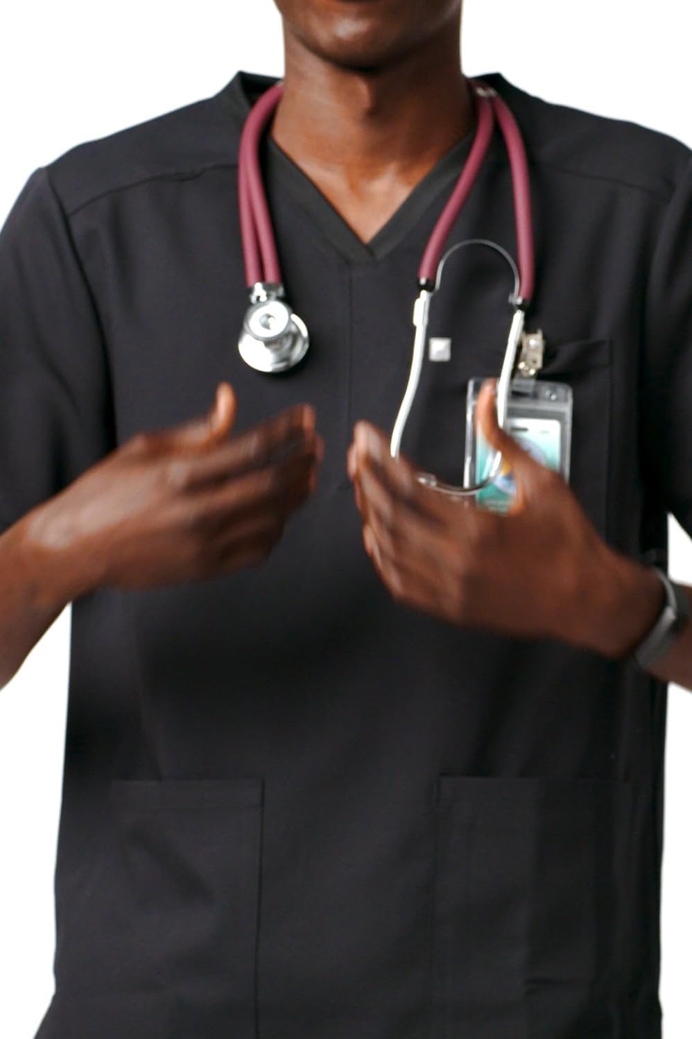 Fabletics Men's Max Scrub Top - MotionTech, 4-Way Stretch, Wrinkle-Resist, Anti-Shrink - Image 6