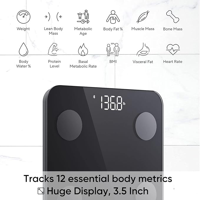Báscula de Baño Digital Wyze Inteligente con Bluetooth, 400 lb miniatura 2