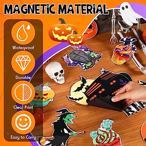 Imanes decorativos Halloween Kanayu 16 piezas miniatura 5