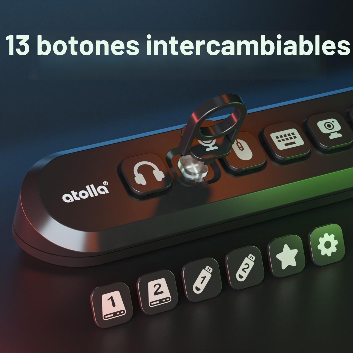 atolla - Hub USB activo 3.0 con fuente de alimentación de 36 W, concentrador USB 3.0 activo de 5 Gbps y 1 puerto de carga rápida, USB Hub con adaptador de fuente de alimentación de 12 V/3 A (cable de