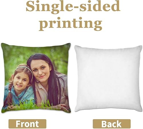 Miniatura 4 de Kufutee Custom Decorative Pillow Case with PhotopicuterLogoNameThrow Pillow Cover for Home Sofa Couch Living Room (Mom)