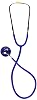 MABIS Stethoscope, Lightweight, Adult, Dual Head for Intake and General Examination with Large Diaphragm for High Frequencies or the Bell for Low Frequencies, 22 Inch Y Tubing, Blue
