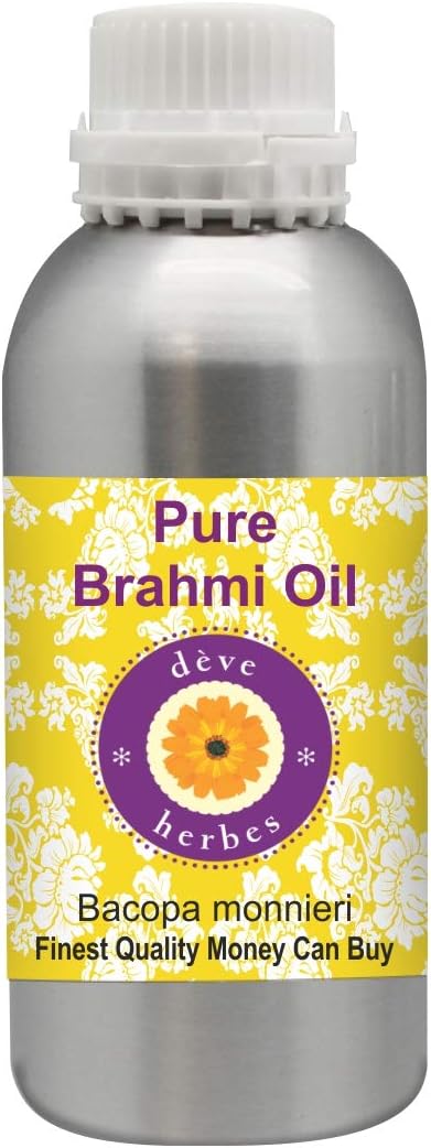 Deve Herbes Brahmi Oil (Bacopa monnieri) | Infused | Pure | Non-Sticky | Lightweight | For Hair Care Routines | Men & Women | Traditional Use | Natural | 300ml