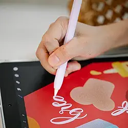 Caneta Touch para Anotações em Tablet iOS Android Windows Stylus Recarregável Alta Precisão Sem Bluetooth Sanfé