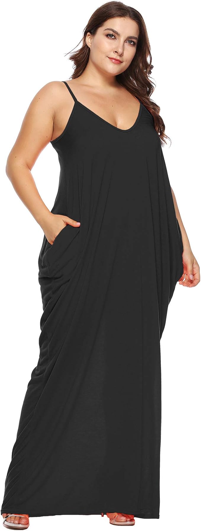 plus size spaghetti strap summer dresses