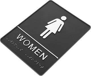 Ciieeo Unisex Restroom Door Sign bathroom signs for door male toilet sign Lavatory Sign Pastes men restroom sign toilet Wall Sticker Ladies Toilet Sign