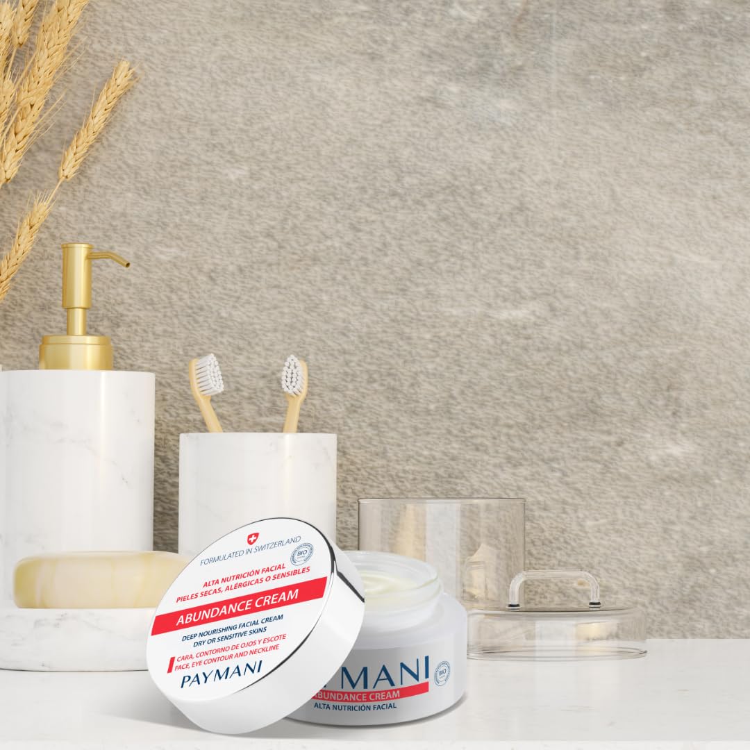 Abundance Cream – Crema nutritiva facial Natural Bio. Regeneradora y fortalecedora de pieles secas, frágiles, sensibles y finas (50 ml (Paquete de 1))