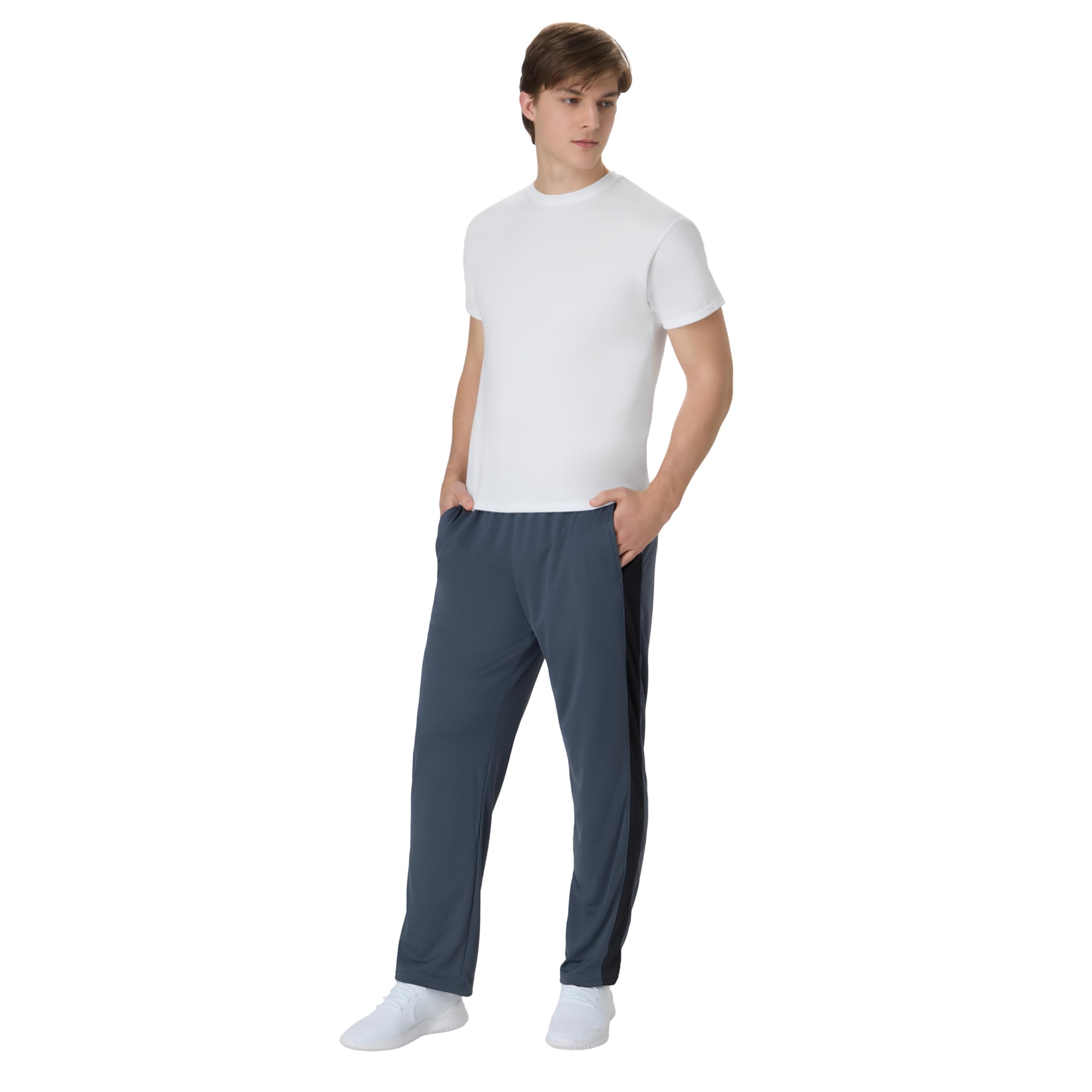 Hanes X-Temp Performance Zestaw t-shirtów, mieszanka bawełny odprowadzająca wilgoć, koszulki dla mężczyzn, 2 szt.
