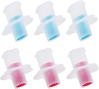6 Pack Cupcake Plunger Cutter Pastry Corer Plunger Cutter Pastry Corer Decorating Divider Cake Filler Tool (3 Red+3 Blue)
