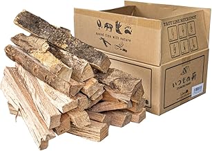 UJack Firewood, Everyday Firewood, Hardwood, Natural Domestic Firewood, Dried, Approx. 11.0 - 15.4 lbs (5 - 7 kg), 80 Sizes (13.8 inches (35 cm) Long Firewood)