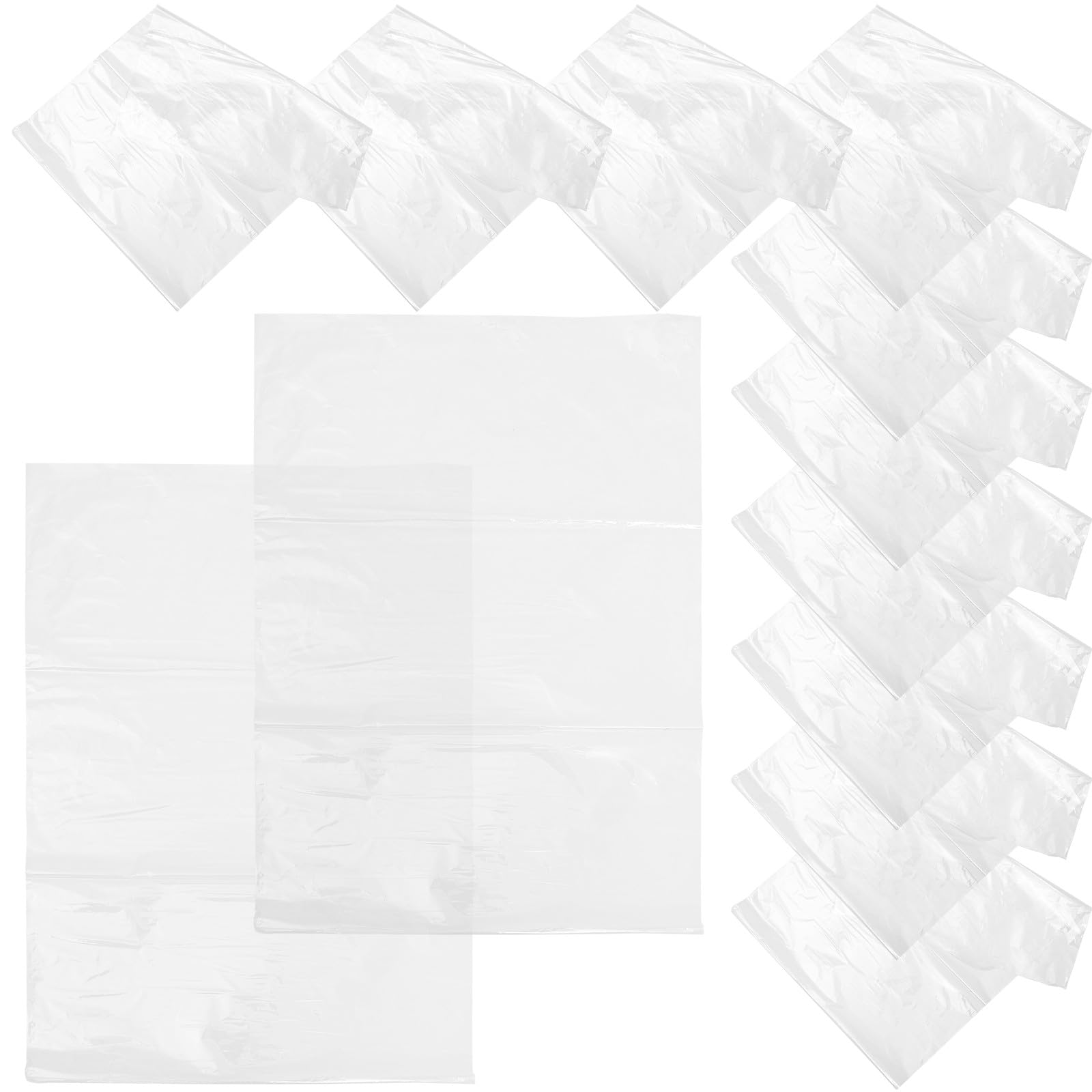 KICHOUSE Durchsichtige Schrumpfbeutel für Selbstgemacht Projekte 100 Stück aus Pvc 15x21cm mit Einfachem Zartem Design und Vielseitige Verpackung von Geschenkkörben