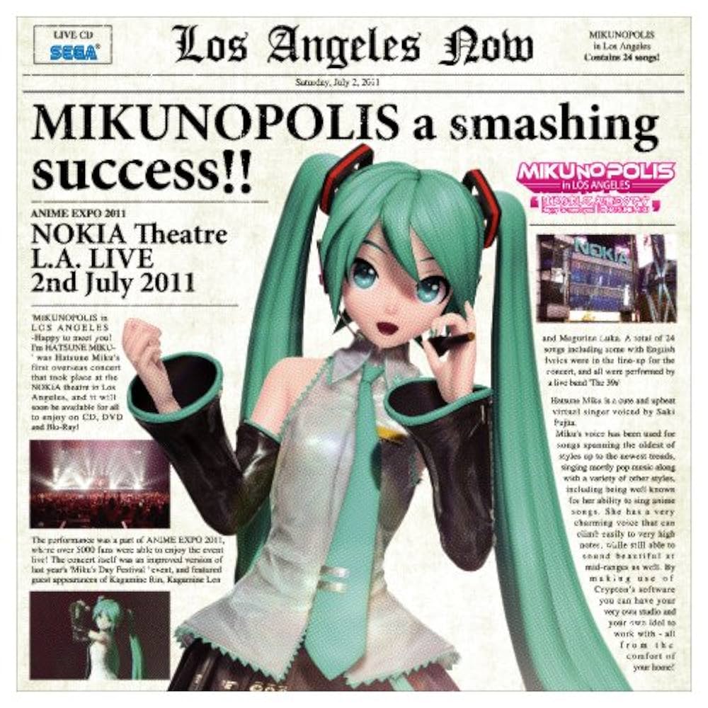 MIKUNOPOLIS in LOS ANGELES “はじめまして、初音ミクです” [Blu-ray] g6bh9ry Amazon MusicでVARIOUS ARTISTSのMIKUNOPOLIS in LOS ANGELES