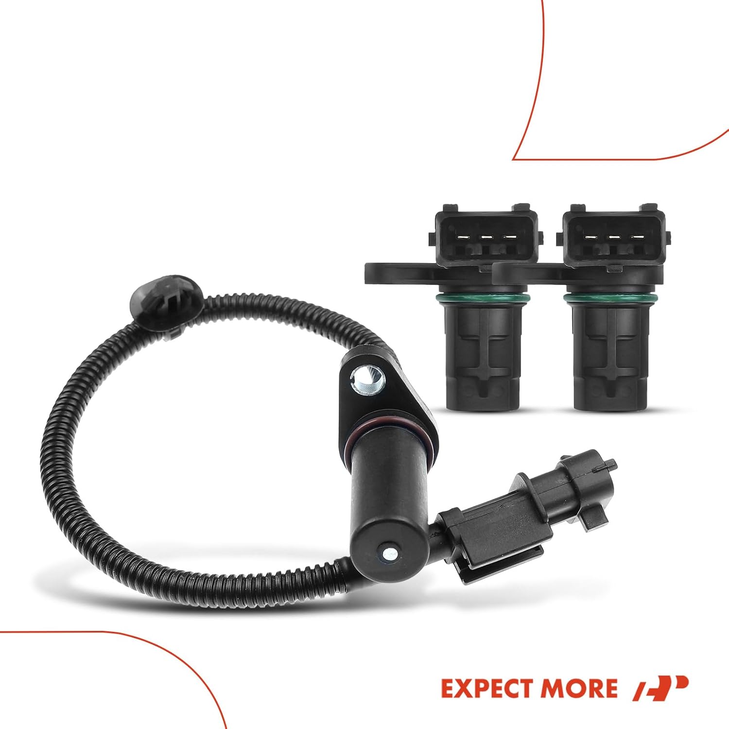 A-Premium 3-PC Engine Camshaft Crankshaft Position Sensors Compatible with Hyundai Elantra 2011-2015, Elantra Coupe 2013-2014, Elantra GT 2013-2017, Tucson 2014-2020 & Kia Soul, Forte, Forte Koup