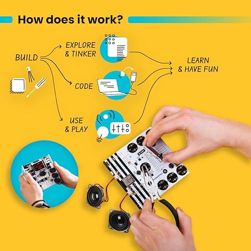 Miniatura 4 de CircuitMess - Kit electrónico de juguetes STEM para niños mayores de 11 años - Kit de ciencia y robótica - Kit de ingeniería con actividades STEM -