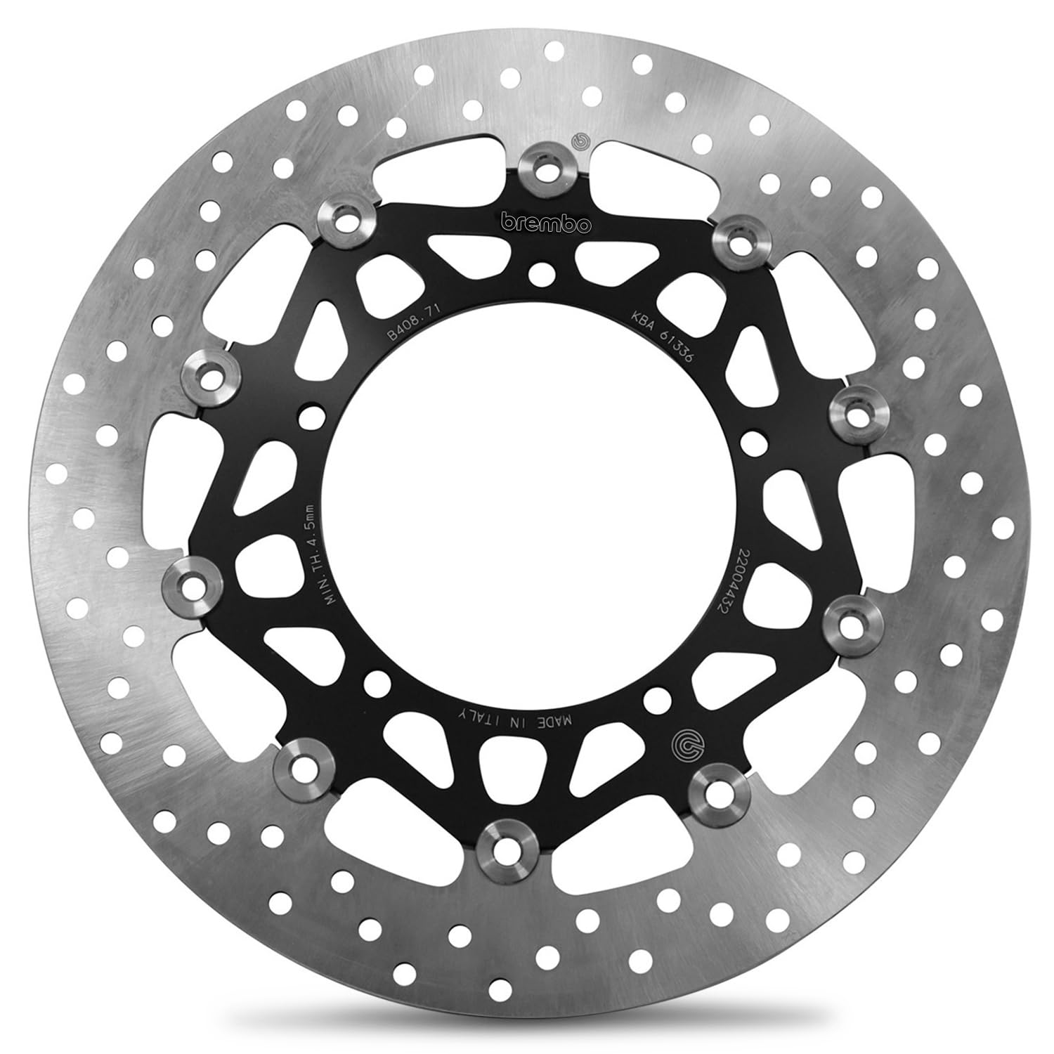 Disque de frein BREMBO 78B40871 perforé Ø320mm flottant pour moto Yamaha
