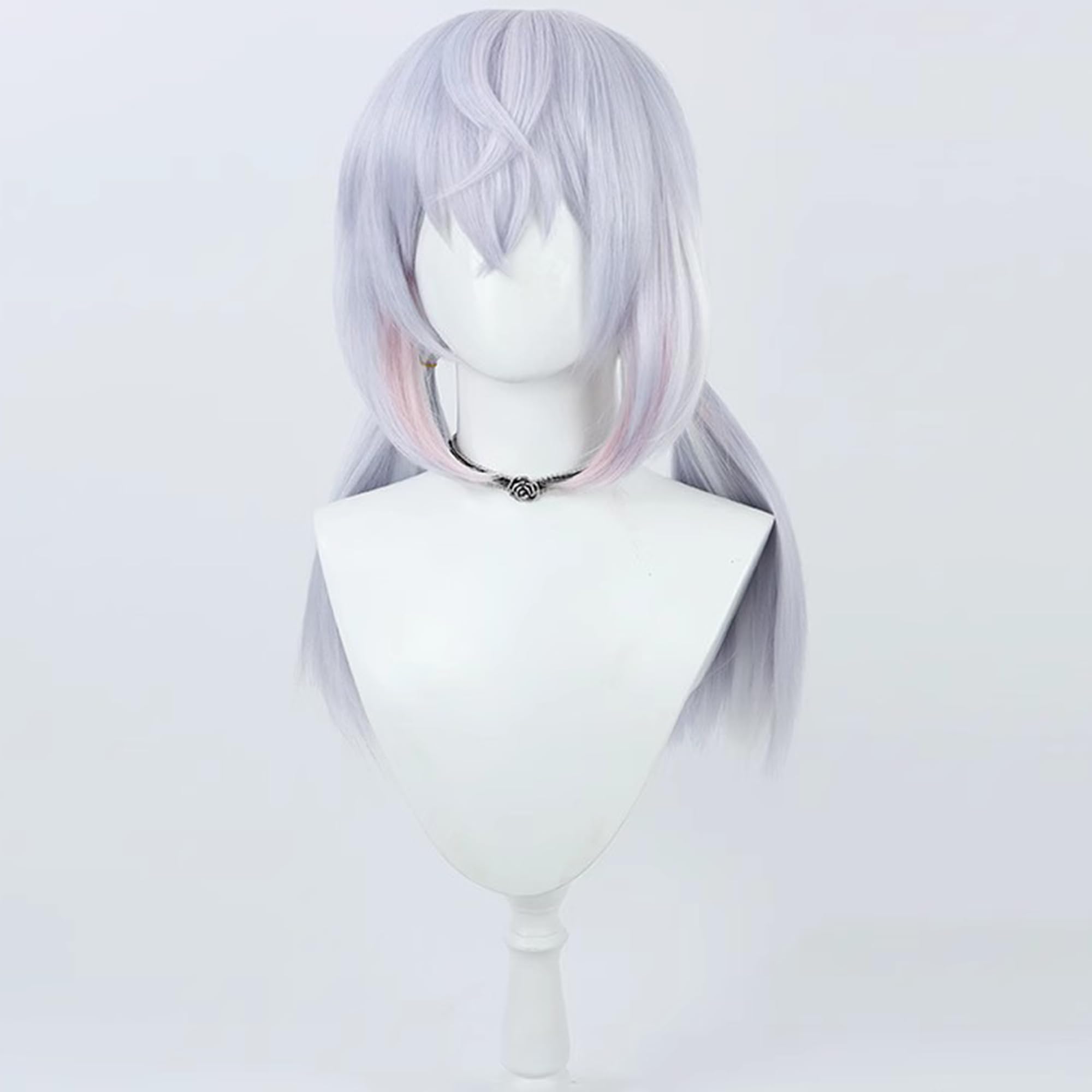 Pale Blue Double Ponytail Cosplay Wig Heat Resistan Synthetic Hairs for Women Halloween Cos Anime Party Replacement Wigs - Image 3