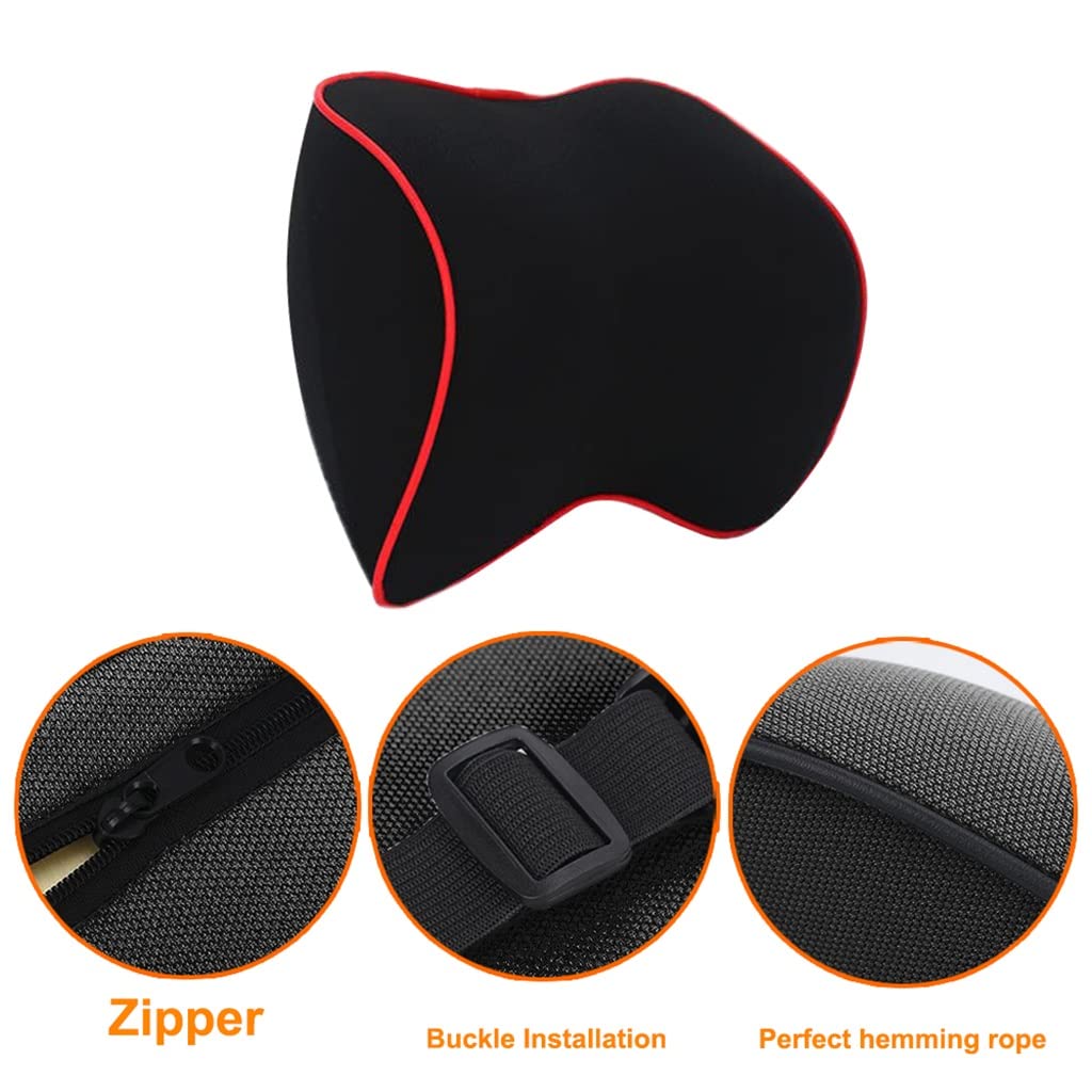 Poggiatesta per Auto Traspirante Cuscino per Il Collo Cuscino per seggiolino Auto per Auto Memory Foam Supporto per la Testa Protezione per poggiatesta Interni di Automobili