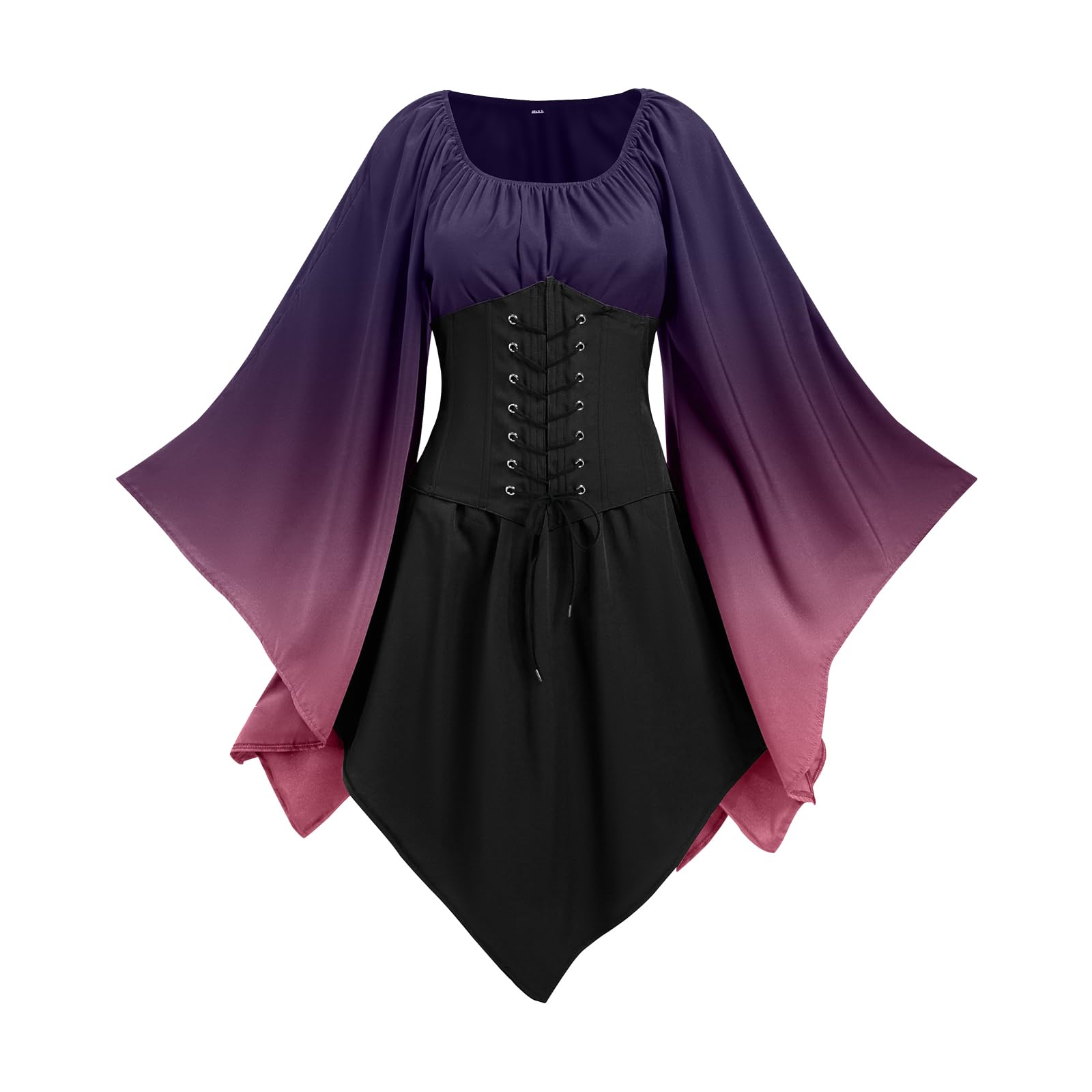Abito da donna medievale con maniche a tromba, abito tradizionale irlandese per donne rinascimentali, cosplay, carnevale, feste di Halloween
