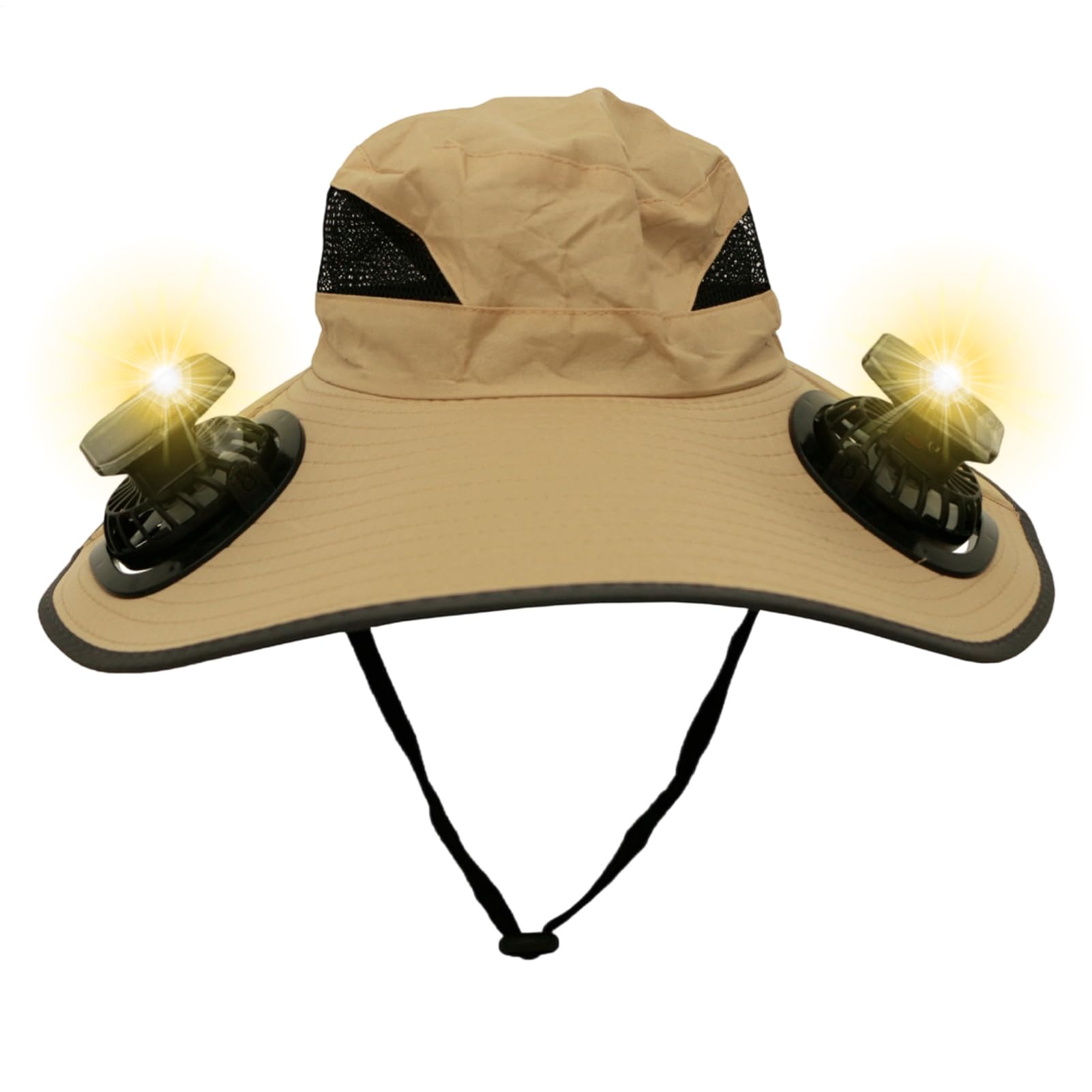 Cappello Ventilatore Cappello da Pesca UPF50 all'Aperto | Copricapo a Secchiello Rinfrescante Portatile Traspirante con Protezione Solare per Viaggi Escursioni Sport Campeggio