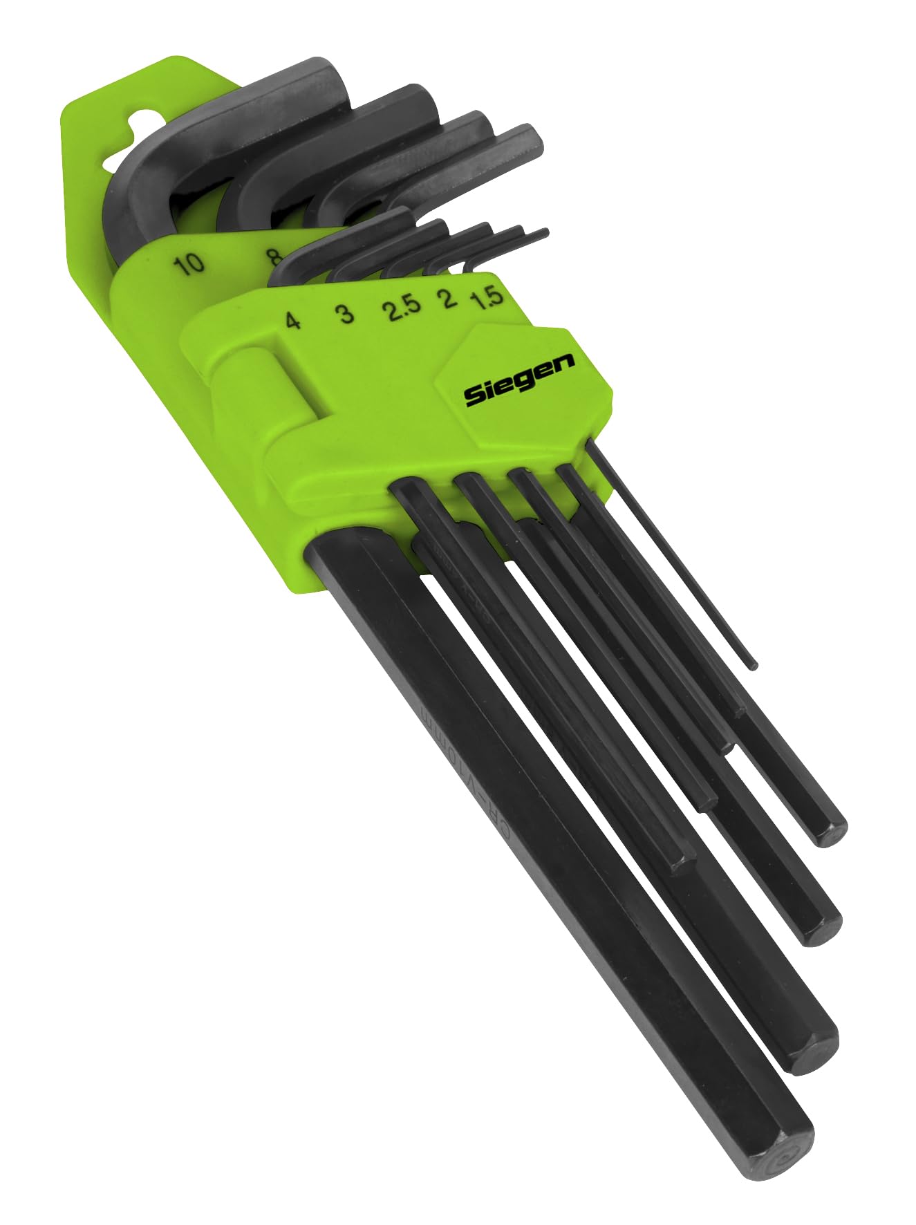 Siegen 9 Piece Long Hex Key Set Metric