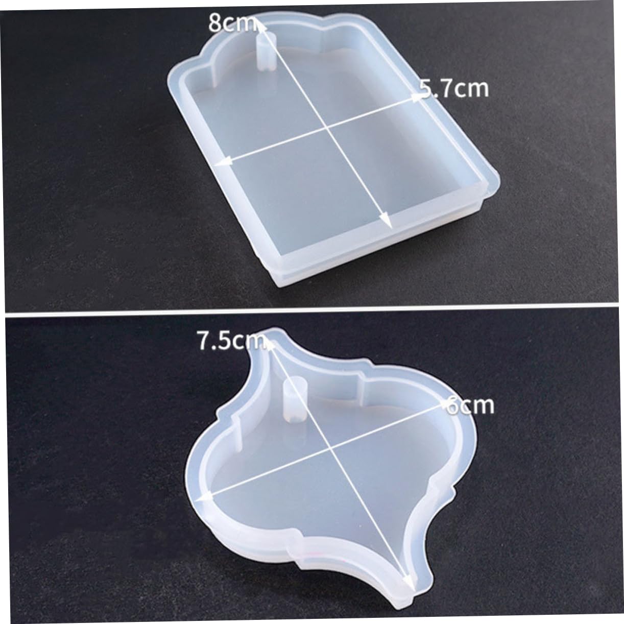 Lurrose 3 Set Di Per Gioielli Kit Di Per Modelli in Silicone Epossidico Per Decorazioni Stampo Per Cartellino 5 Pezzi*3