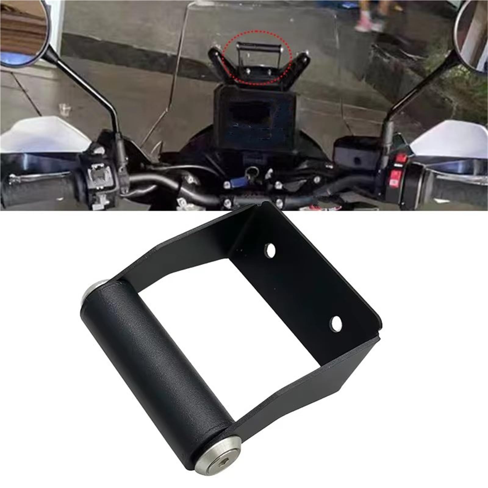 Soporte Navegación Navegación Móvil para Motocicleta para 790 890 para ADV R 2024 2025 Soporte Extensión Barra Manillar GPS para Teléfono(12mm)