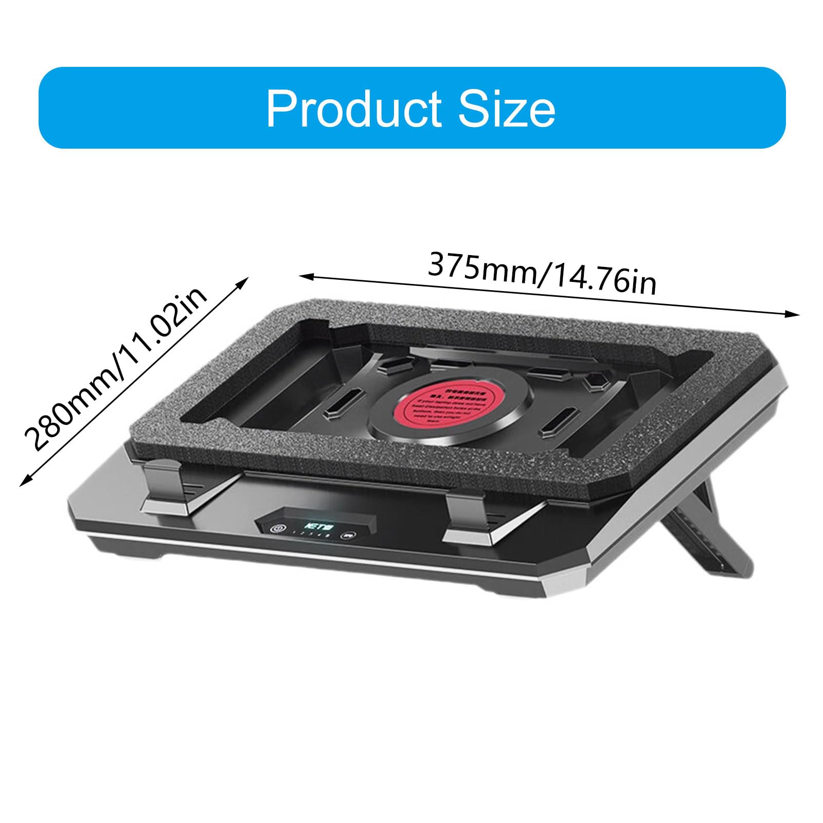 Supporto per computer portatile ad alta velocità con ventola da 4000 giri/min e altezza 7 per notebook da 10 a 17,3 pollici