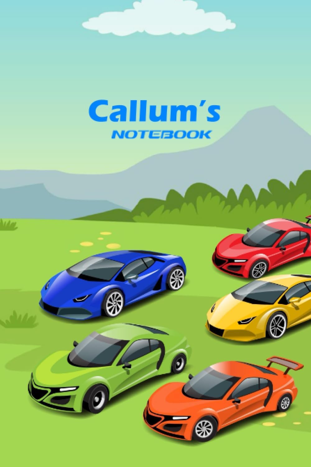 Callum's Notebook: A personalised race car book