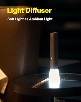HOTO Flashlight Fit, LED Rechargeable, USB-C Charging, 3 Modes, Up to 24 Hours, 1500mAh, 280 Lumens, 656ft, IP55 Waterproof, Compact Flashlight Widely Used in Camping, Hiking, Emergency